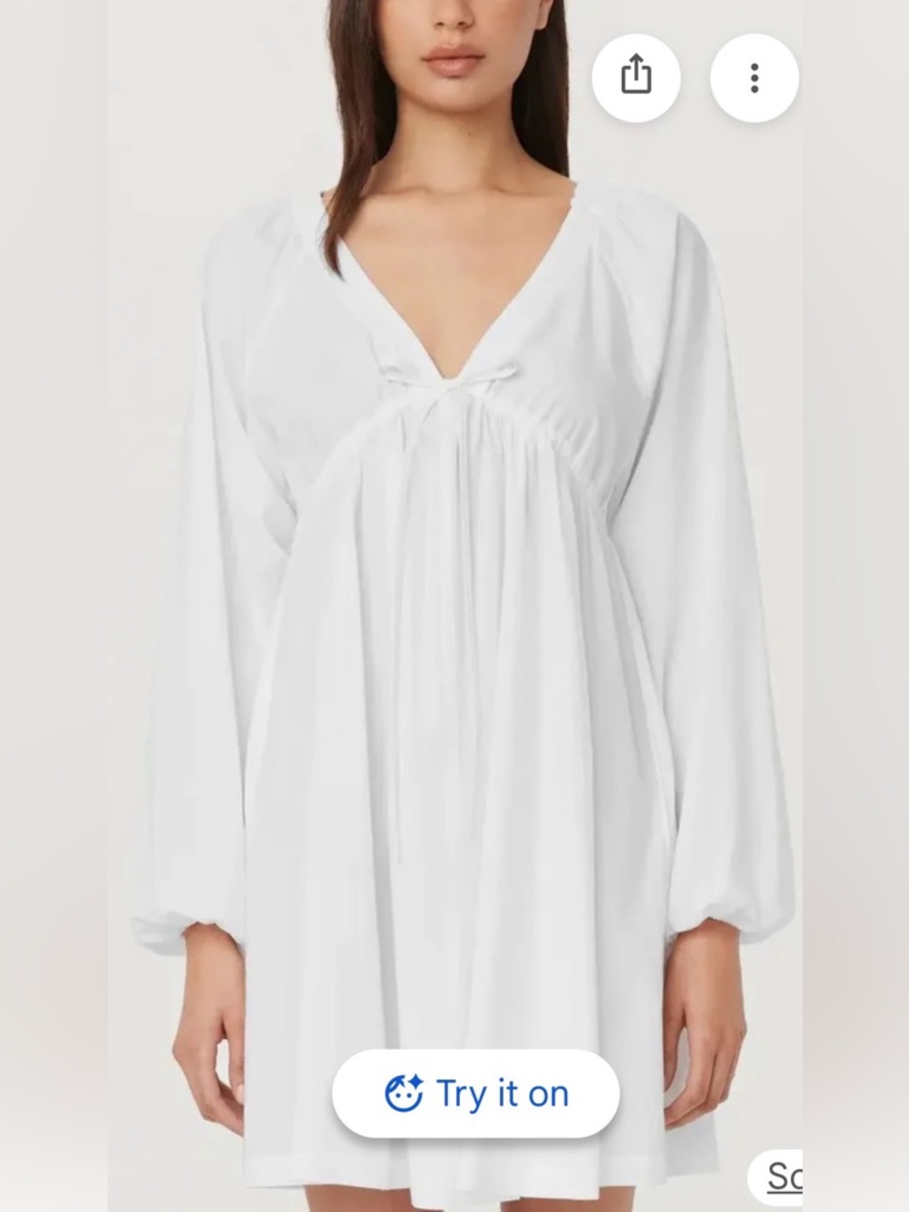 Frank and Oak Poplin, baby doll dress